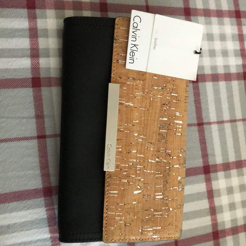 Calvin Klein leather clutch